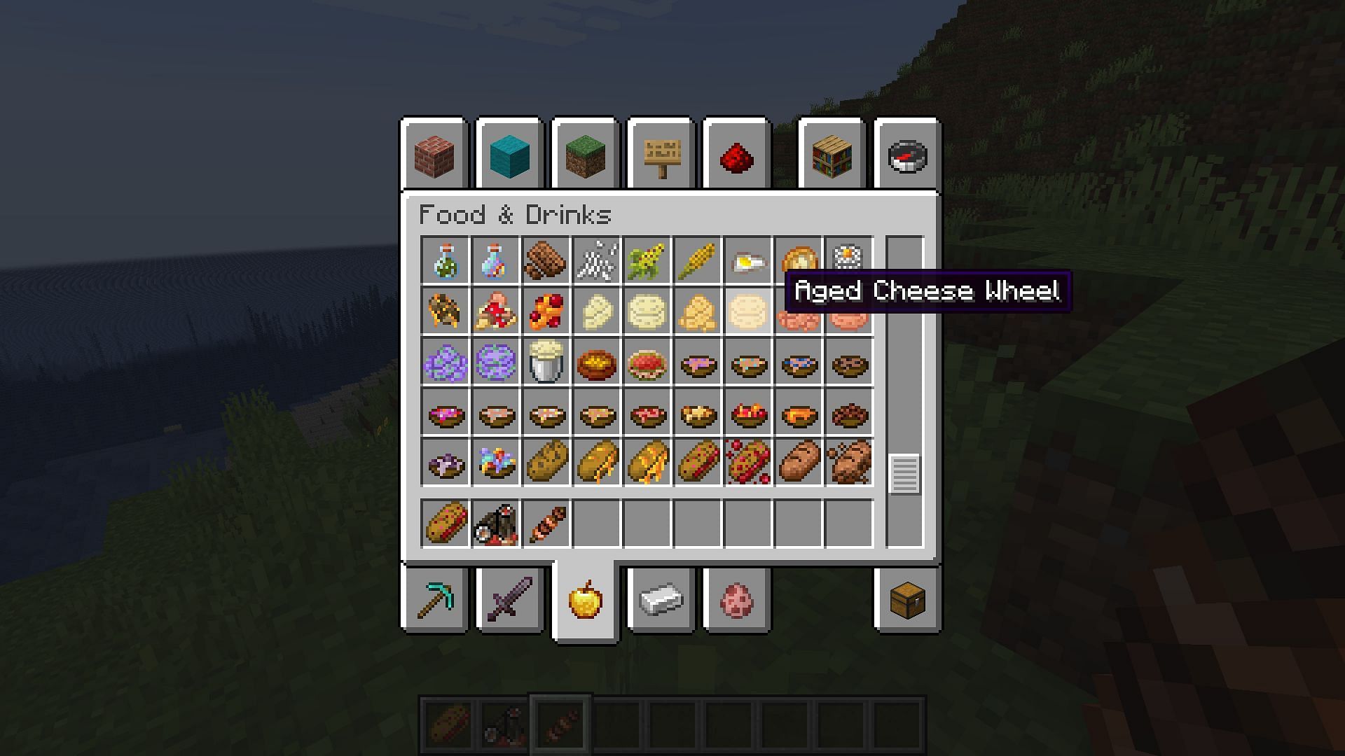 The wide range of food with unique status effects makes Foods and Plants one of the best Minecraft food mods on this list (Image via Sportskeeda Gaming || Mojang Studios || CurseForge/@Mindthemoods)